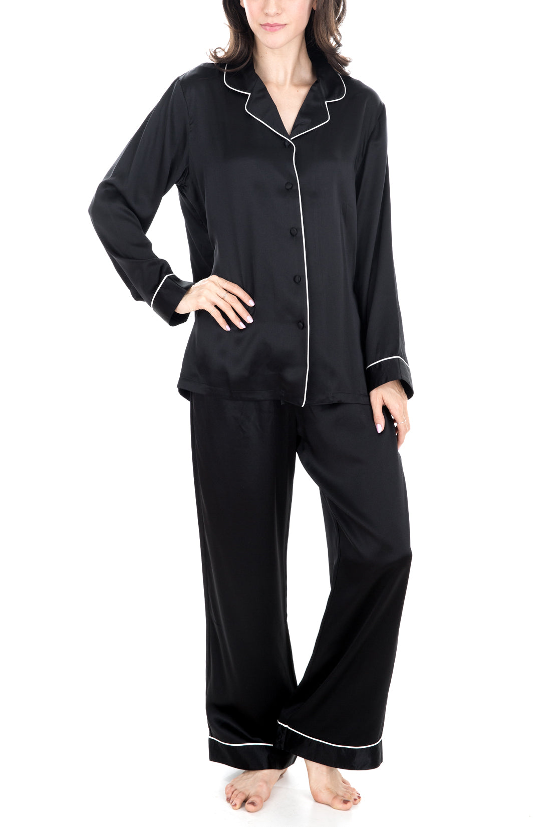 Natalya Silk Pajamas - Women's Sleepwear, 100 pct Silk Pajamas