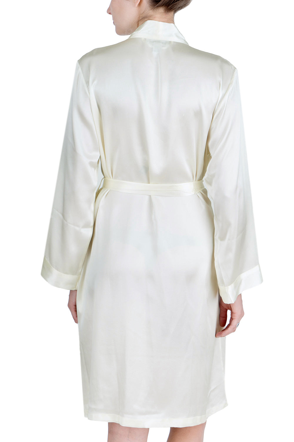 OSCAR ROSSA Women's Silk Sleepwear 100% Silk Charmeuse Long Robe