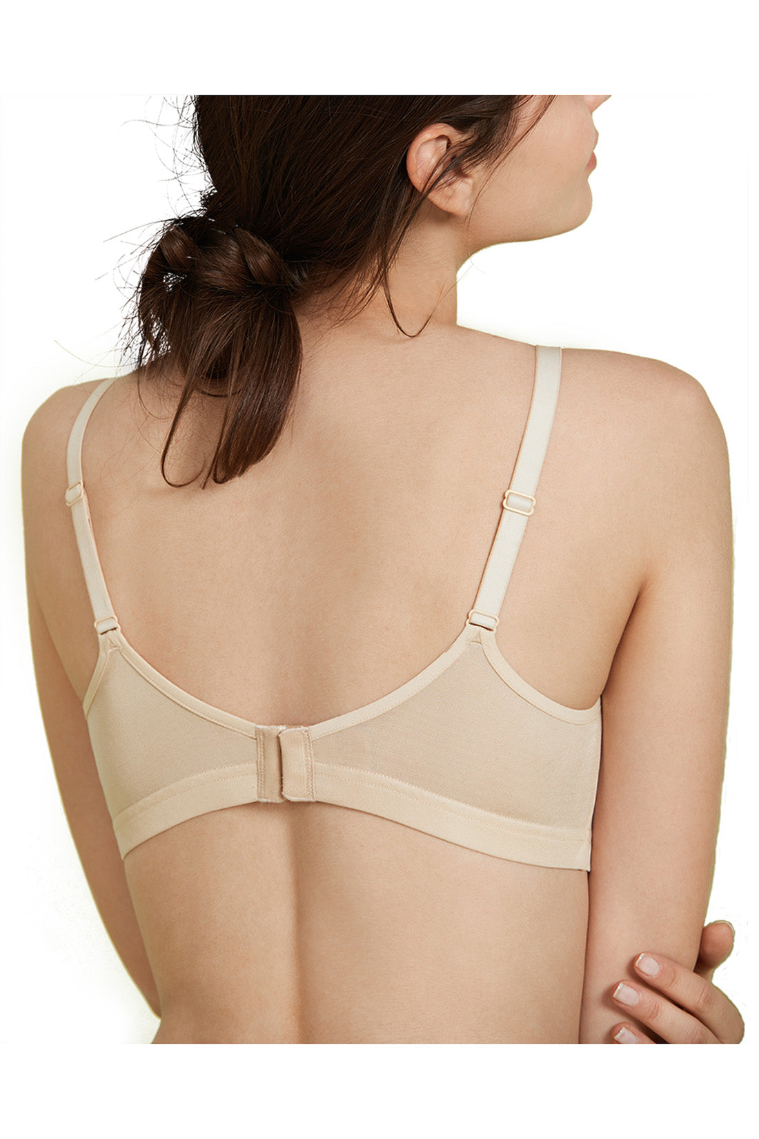  Ultra Soft Cup 100% Mulberry Silk Bra Double-Sided