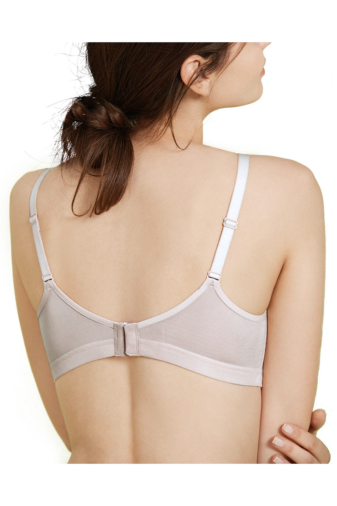 Brand-new wireless and non padding mulberry silk bras, Women's